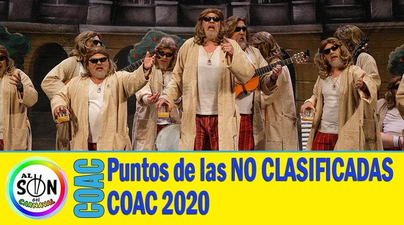 Puntuaciones de todas las agrupaciones del COAC 2020