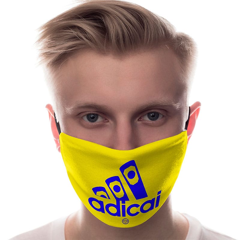 ֍ Mascarilla Adicai【 Parodia del logo de Adidas 】