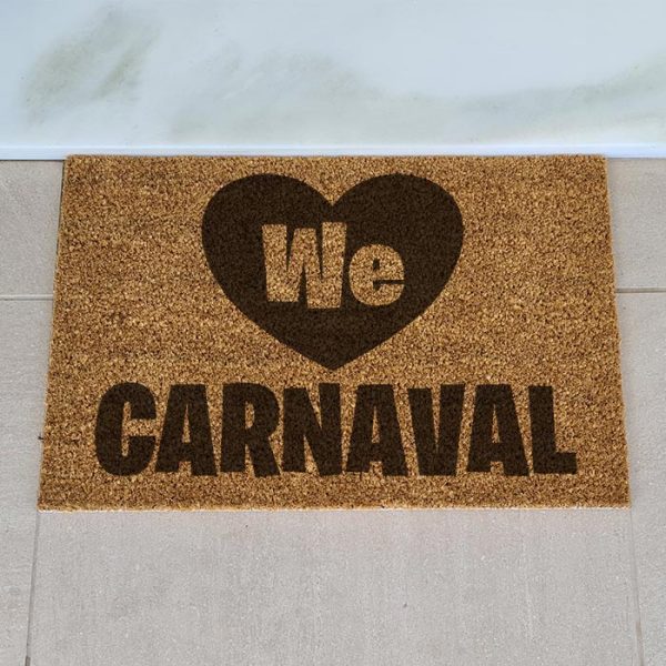 Felpudo we love carnaval