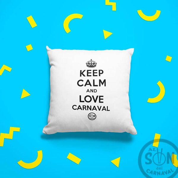 Cojín Keep calm and love carnaval