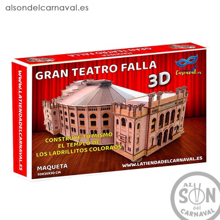 maqueta gran teatro falla de madera