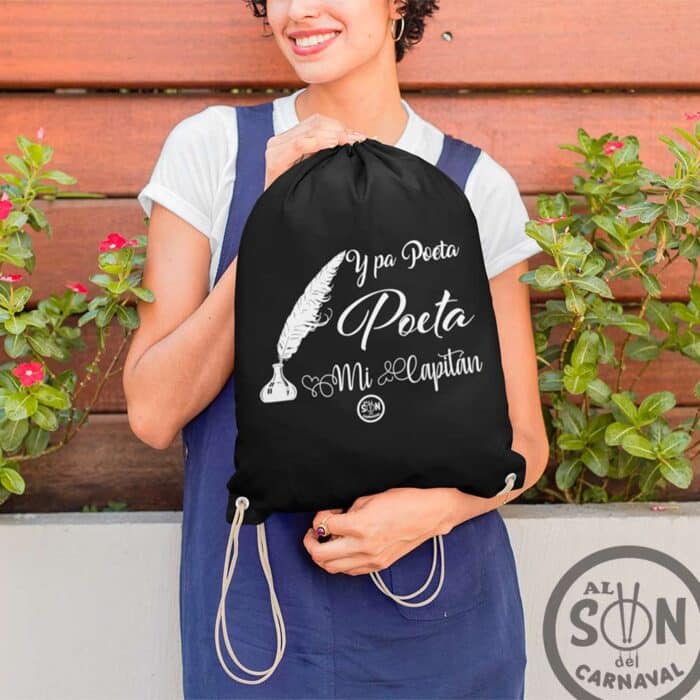 mochila saco y pa poeta poeta mi capitan negra