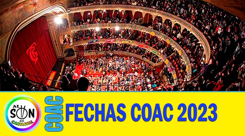 FECHAS COAC 2023