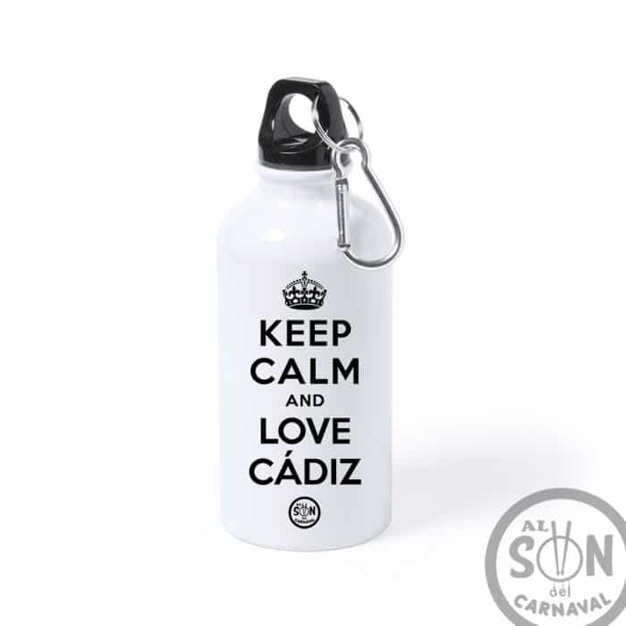 Botella keep calm and love Cádiz