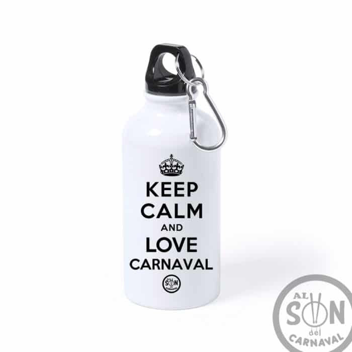 botella keep calm and love carnaval