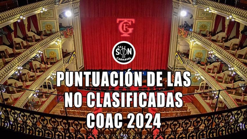 Puntuacion de las no clasificadas coac 2024