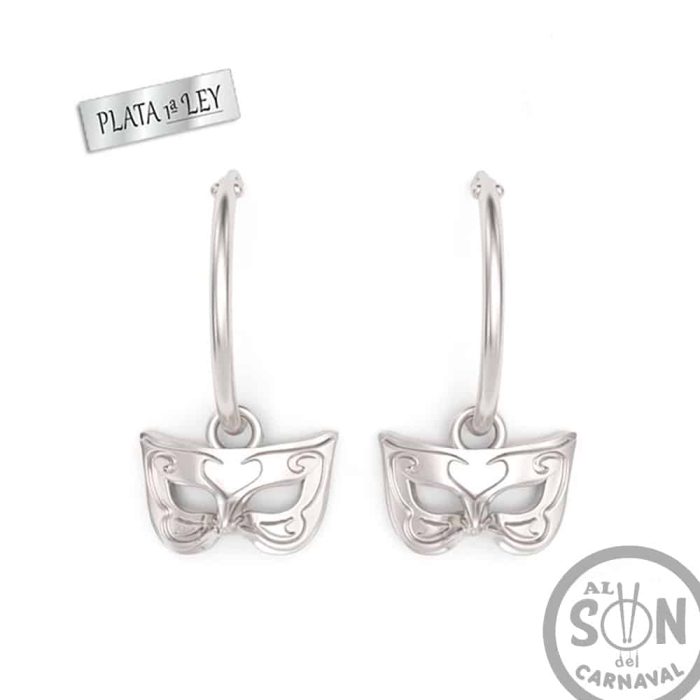 pendientes de aro antifaz