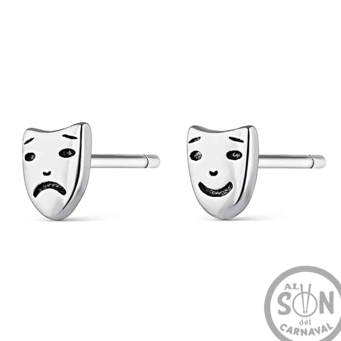 pendientes máscaras de carnaval
