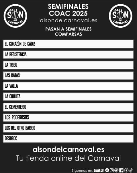 pasan a semifinales comparsas