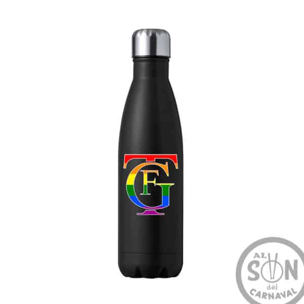 botella térmica logo falla lgtbi negra