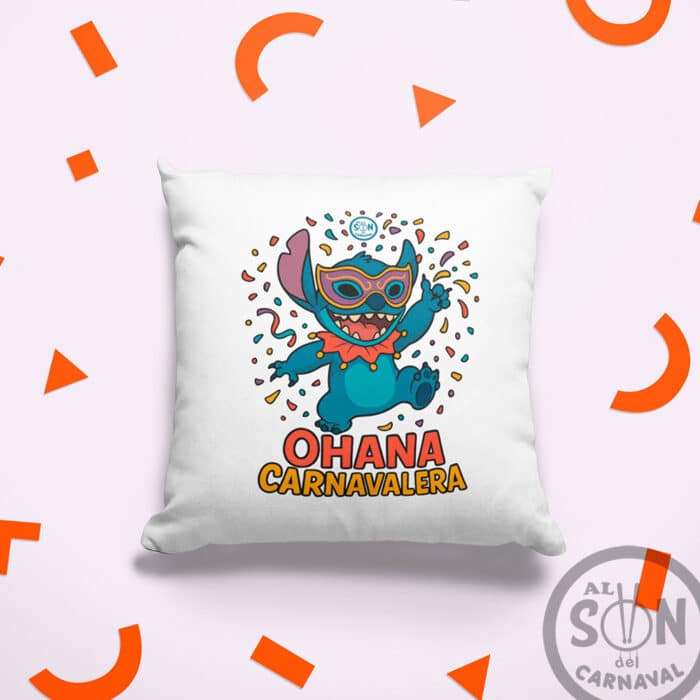 cojin ohana carnavalera blanco