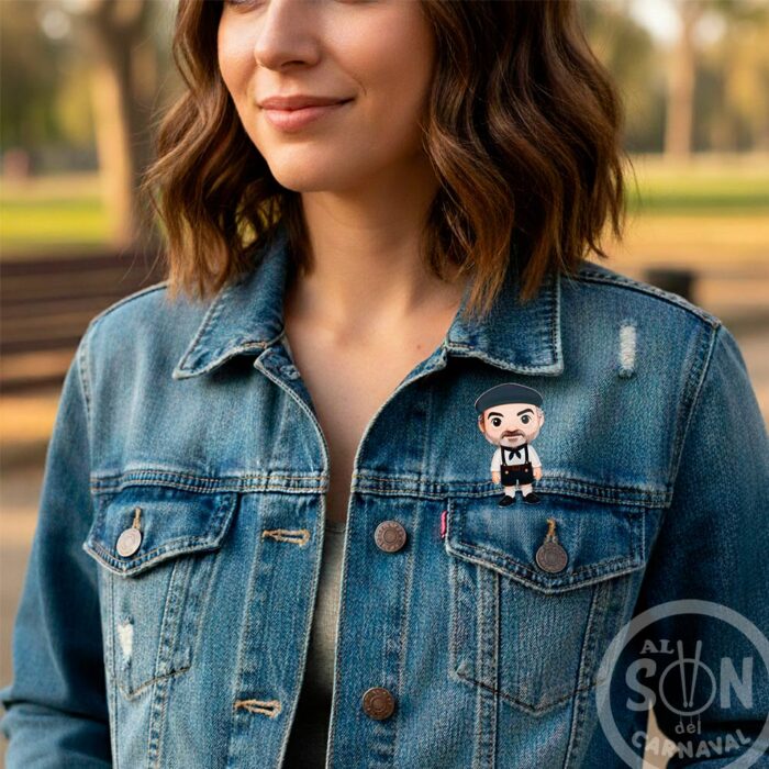 broche comparsa caleta de metacrilato