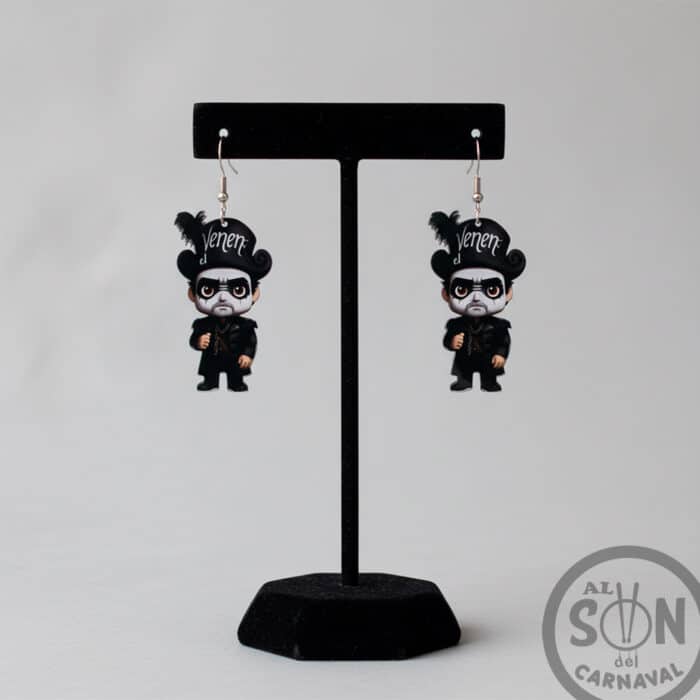 pendientes capitan veneno de metacrilato