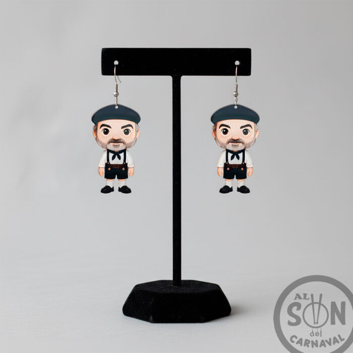 pendientes de metacrilato comparsa caleta