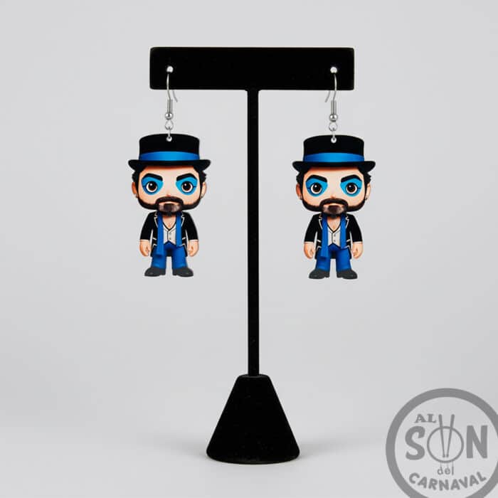 pendientes juana la loca de metacrilato