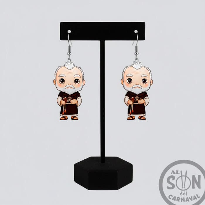 pendinetes los capuchinos de metacrilato