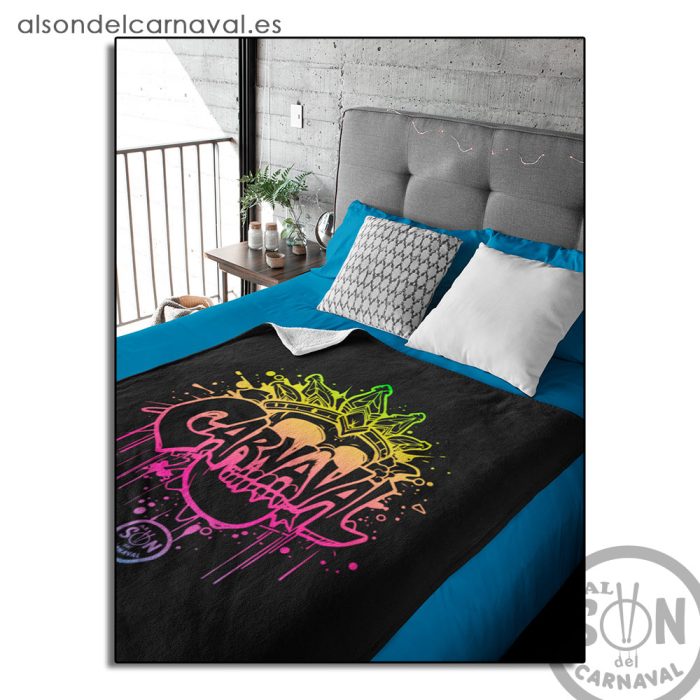 manta calavera de carnaval