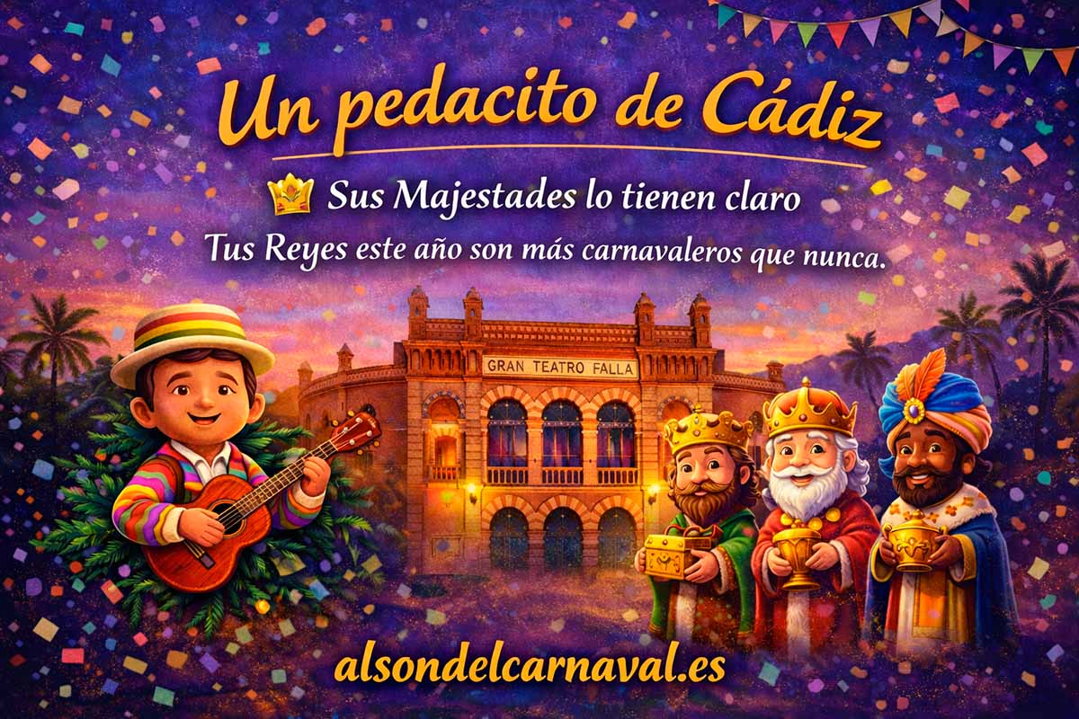 Tarjeta Regalo un pedacito de Cádiz al son del carnaval