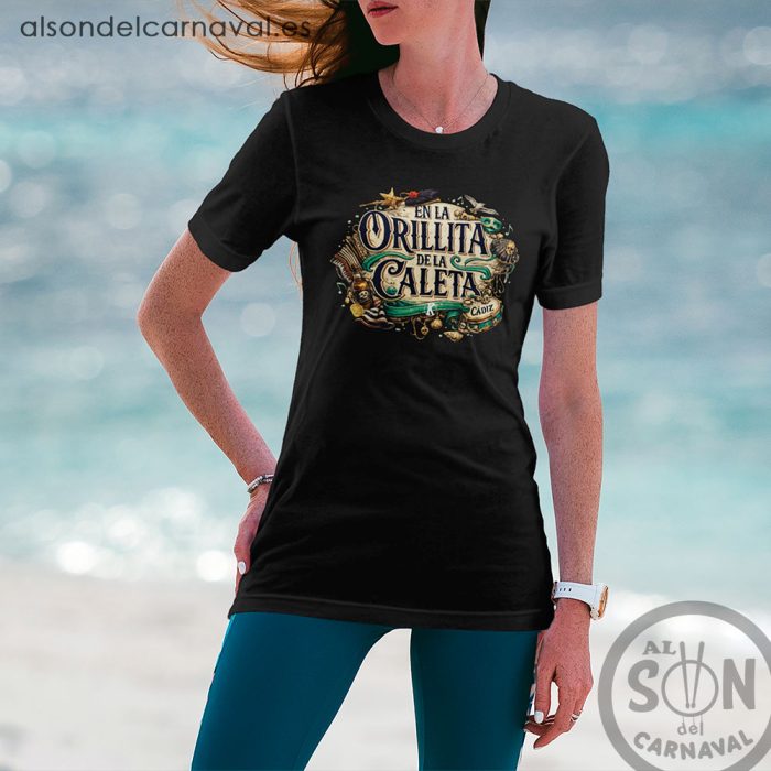camiseta en la orillita de la caleta negra