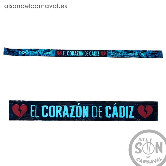 pulsera de tela el corazon de cadiz