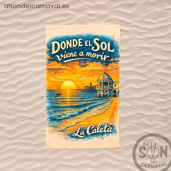 toalla donde el sol viene a morir la caleta