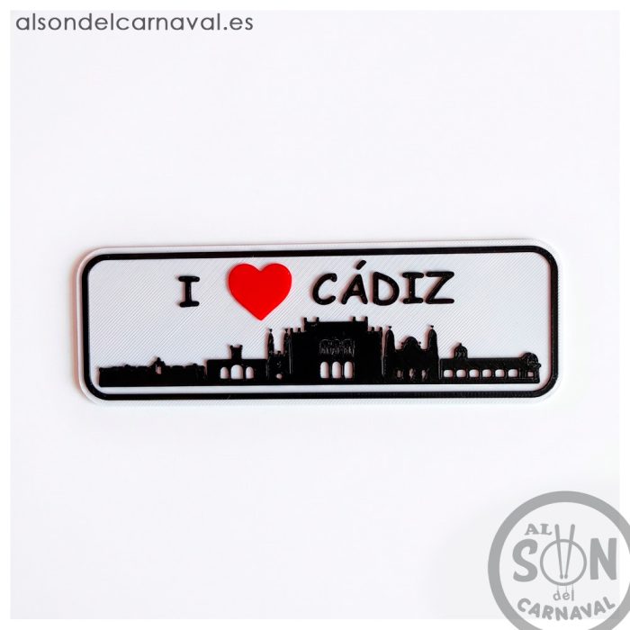 Placa I love Cadiz