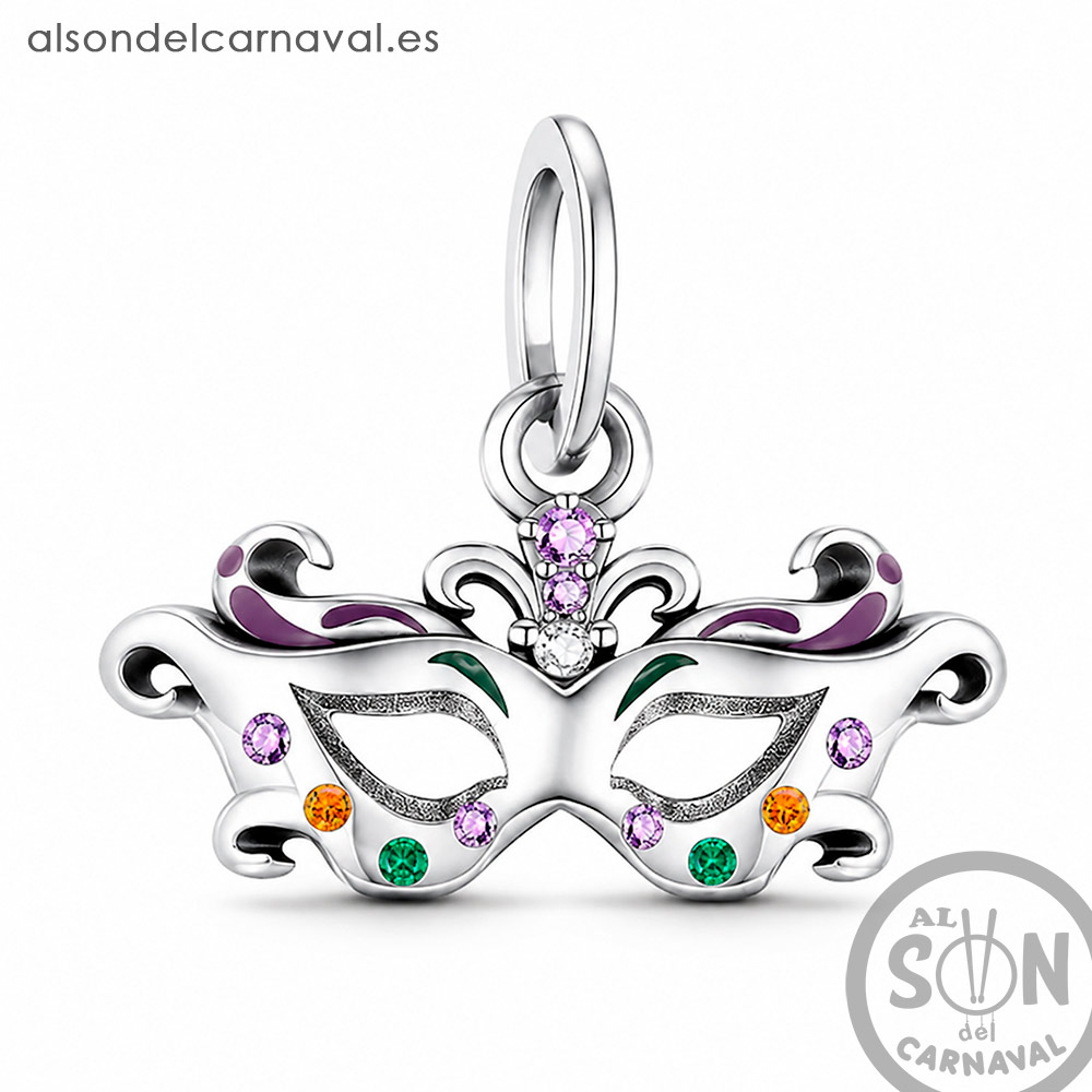 Charm Antifaz con piedras de colores