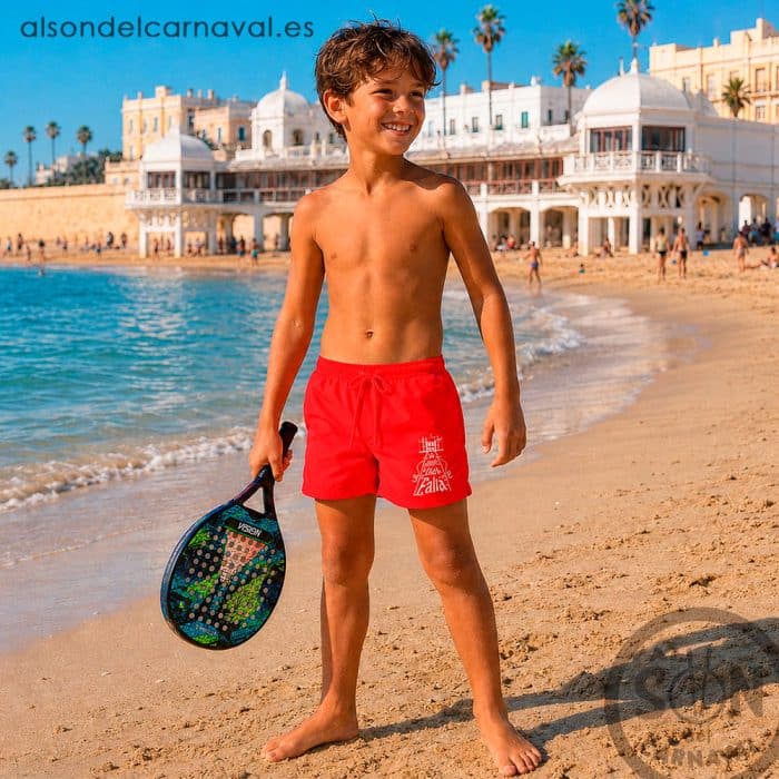 bañador de niño si caminito dle falla rojo