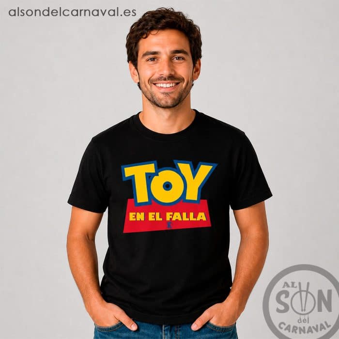 camiseta toy en el falla negra