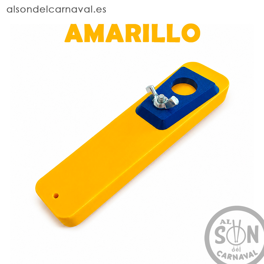 pito de carnaval en 3d Amarillo