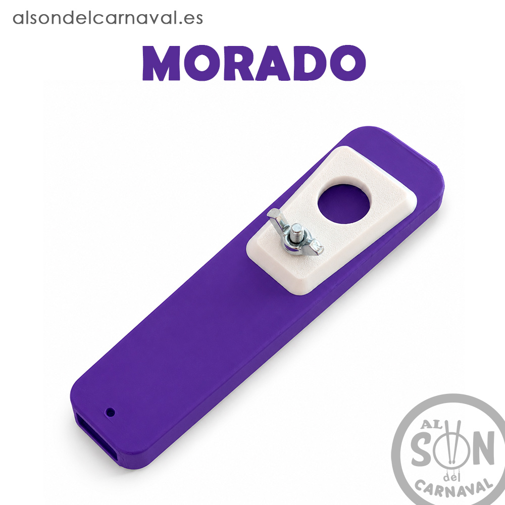 pito de carnaval en 3d morado