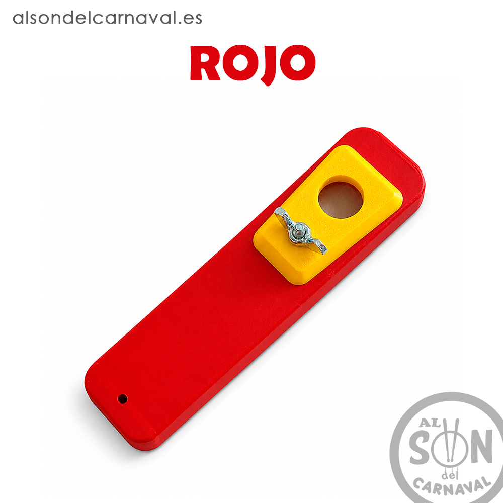 pito de carnaval en 3d rojo
