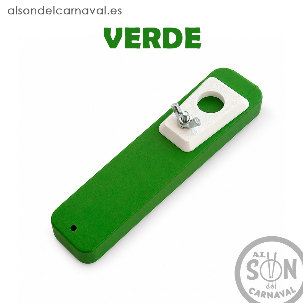 pito de carnaval en 3d verde